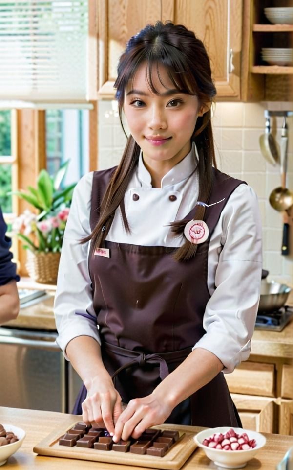 サンプル画像2:パティシエを目指す美少女特集(伝説のAI企画) [d_386898]