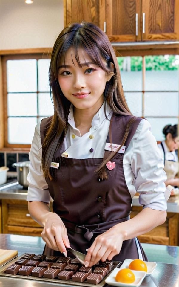 サンプル画像5:パティシエを目指す美少女特集(伝説のAI企画) [d_386898]