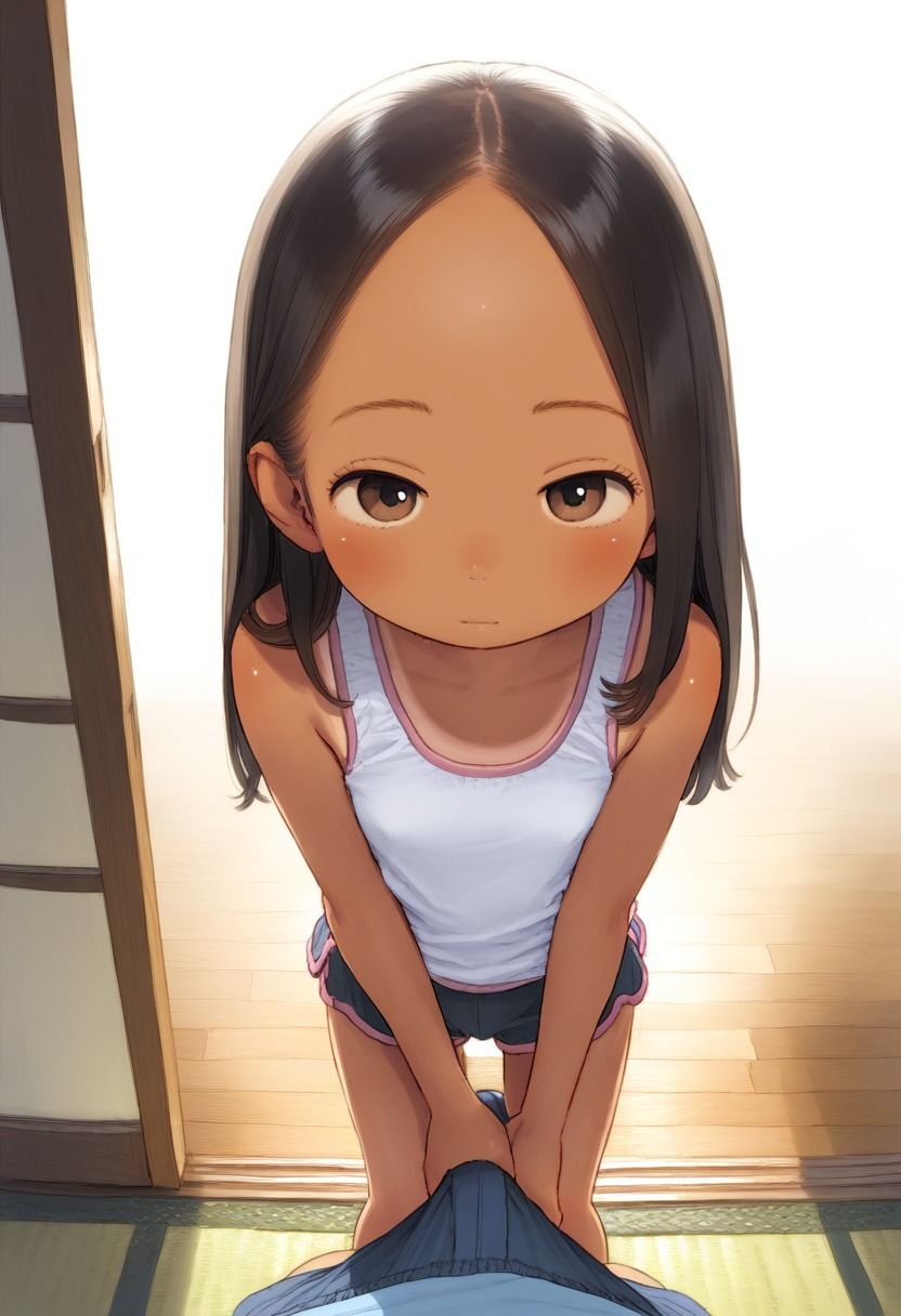 サンプル画像1:近所の子（2）(道の草) [d_386920]