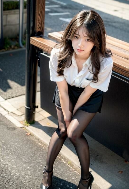 サンプル画像3:パンスト美脚のお姉さんお漏らしする女は好きですか？第2弾(美女とお散歩) [d_386938]