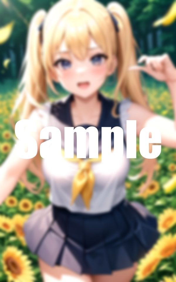 サンプル画像2:あの夏ひまわり畑で出会った君に恋をした(パンチラぱんだ) [d_387035]