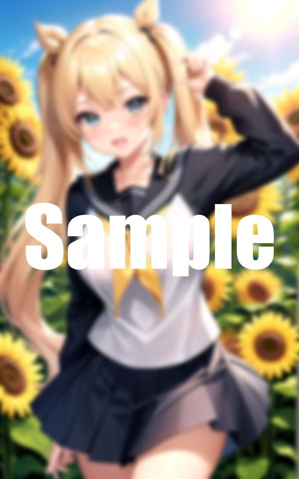 サンプル画像6:あの夏ひまわり畑で出会った君に恋をした(パンチラぱんだ) [d_387035]