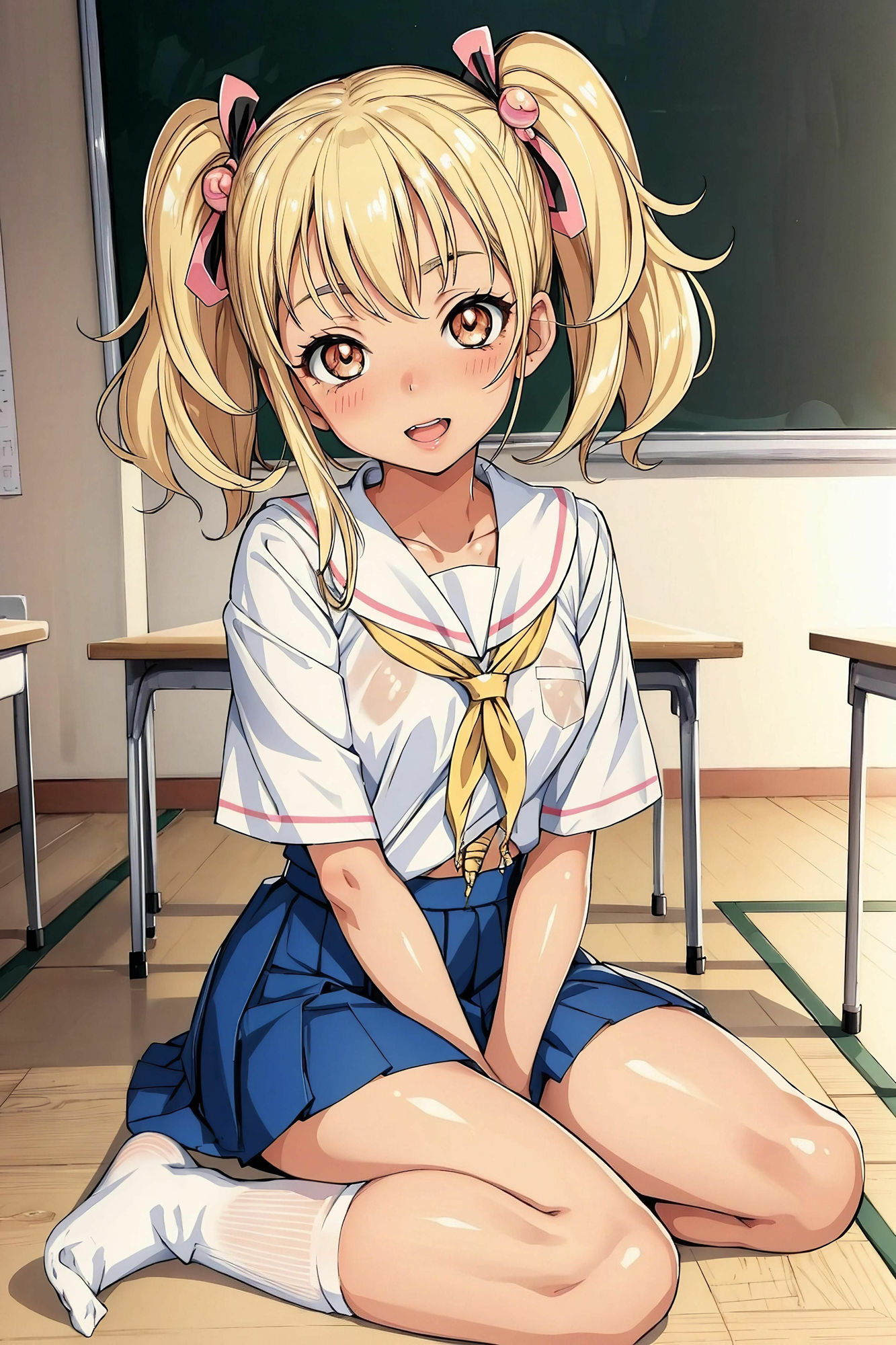 サンプル画像1:美少女とエッチができる！ギャルマン学園！(Creative worker) [d_387129]