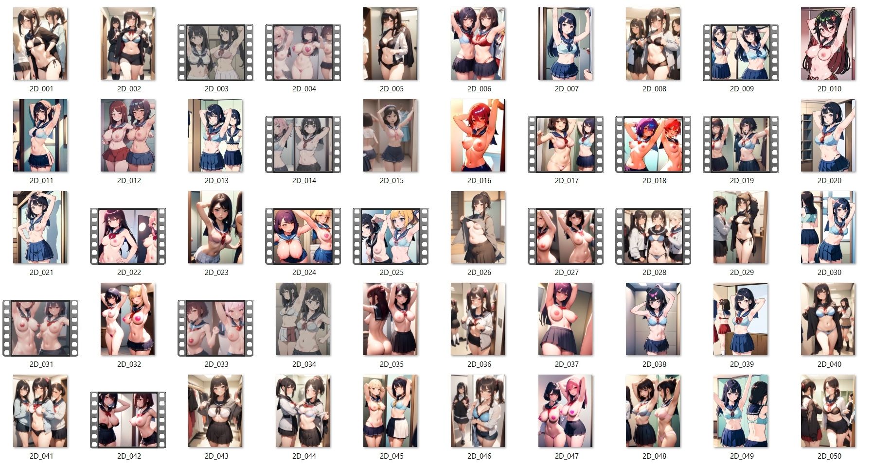 サンプル画像6:AI着エロアニメ動画 〜禁断のお着替え 魅力のランジェリー〜(AI画像研究会) [d_387149]