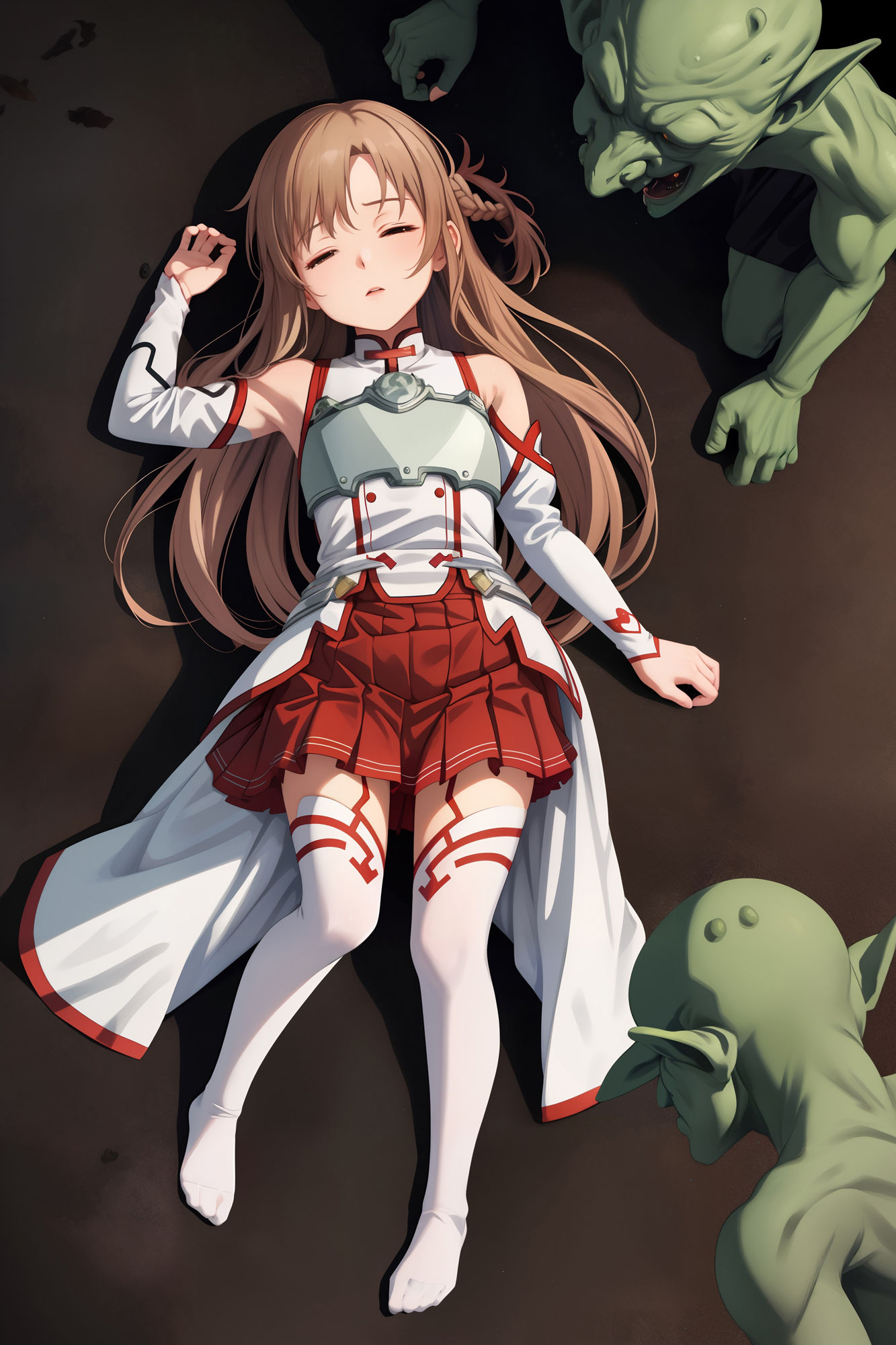 サンプル画像4:異なる時期のアスナは、妖魔に凌●されていた(支配者) [d_387193]