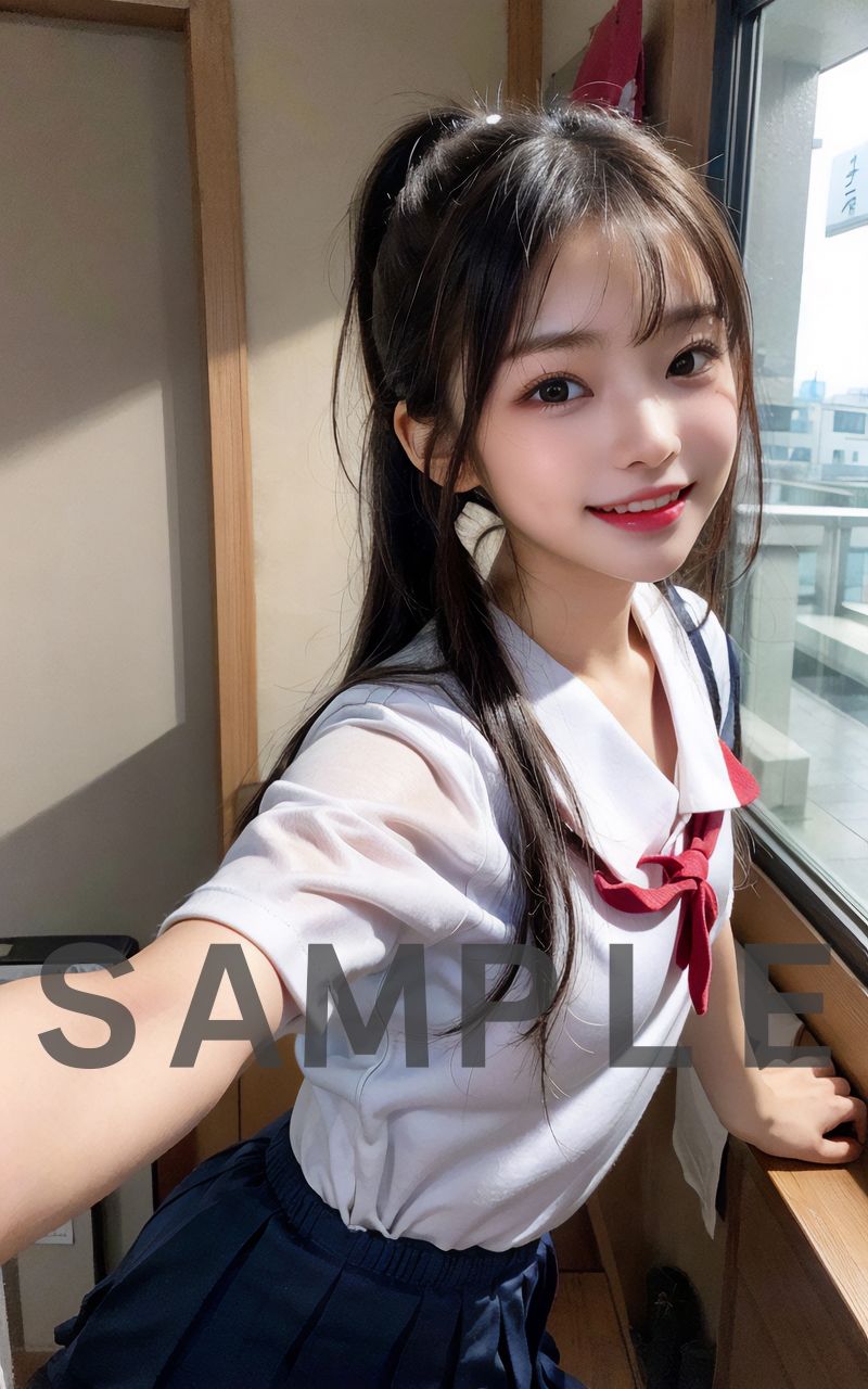 サンプル画像2:女子校生の過激な夏服(AIスタジオ) [d_387253]