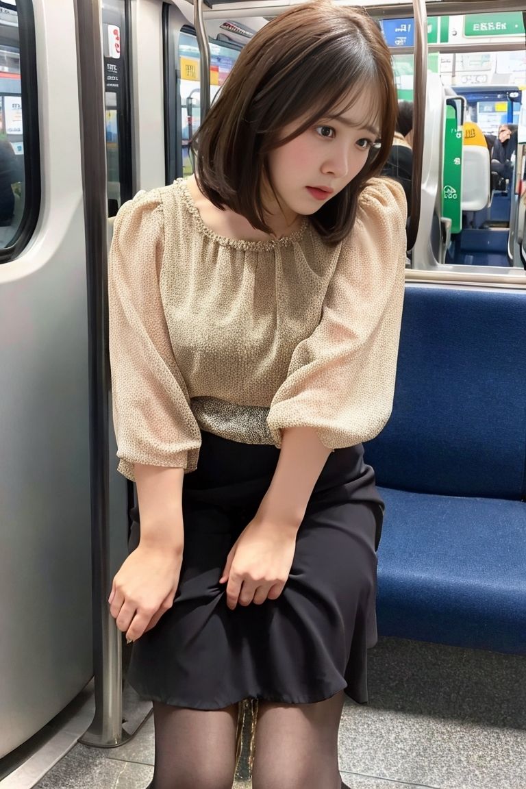 サンプル画像4:終電おもらし(P-AI planning) [d_387315]