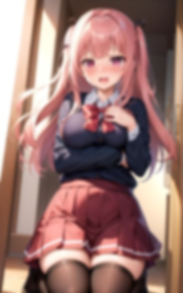 サンプル画像2:恥ずかしがり屋の娘がHなハプニングに晒される画像集(スーパーAI) [d_387335]