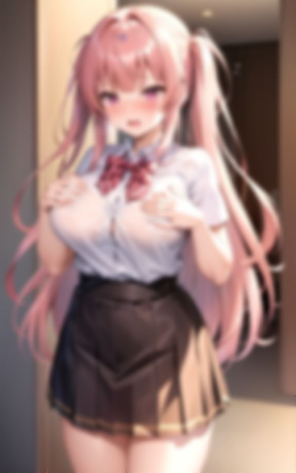 サンプル画像3:恥ずかしがり屋の娘がHなハプニングに晒される画像集(スーパーAI) [d_387335]