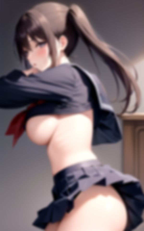 サンプル画像3:先生、おっぱいが大きくなりすぎちゃいました…(色香演算) [d_387410]