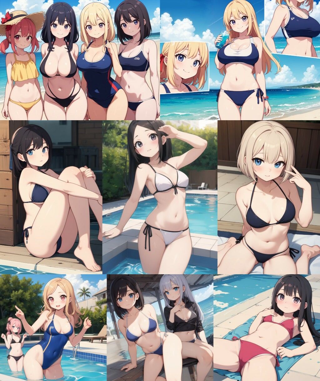 サンプル画像4:水着乙女(Studio.UKY) [d_387429]