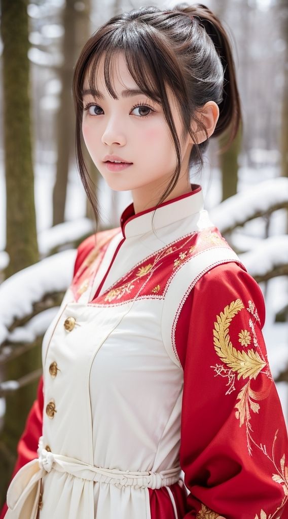 サンプル画像3:民族衣装の美少女達(あい@AI美女倶楽部) [d_387493]