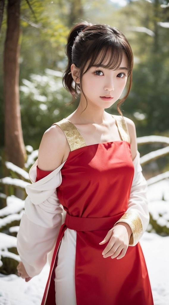 サンプル画像4:民族衣装の美少女達(あい@AI美女倶楽部) [d_387493]