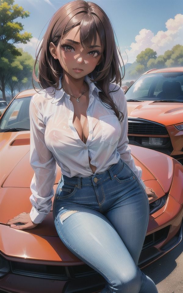 サンプル画像3:美少女が車に近づいてきて…乳首が透ける服で挑発されて…(ダイヤモンドプレス) [d_387556]
