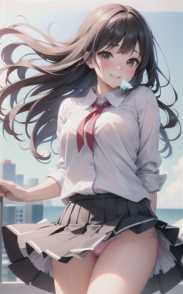 サンプル画像5:パンツ丸見えの美少女JK特集(伝説のAI企画) [d_387559]