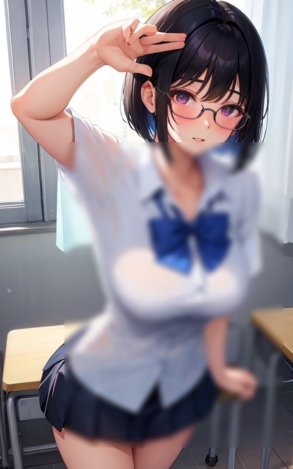 サンプル画像2:隠しきれない着衣巨乳(AIハピネス工房) [d_387600]