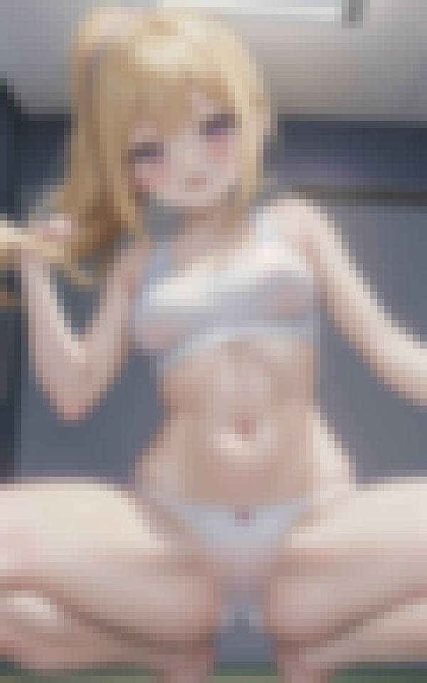 サンプル画像3:筋肉質のスポブラ女子 パート(妄想メガマックス) [d_387623]