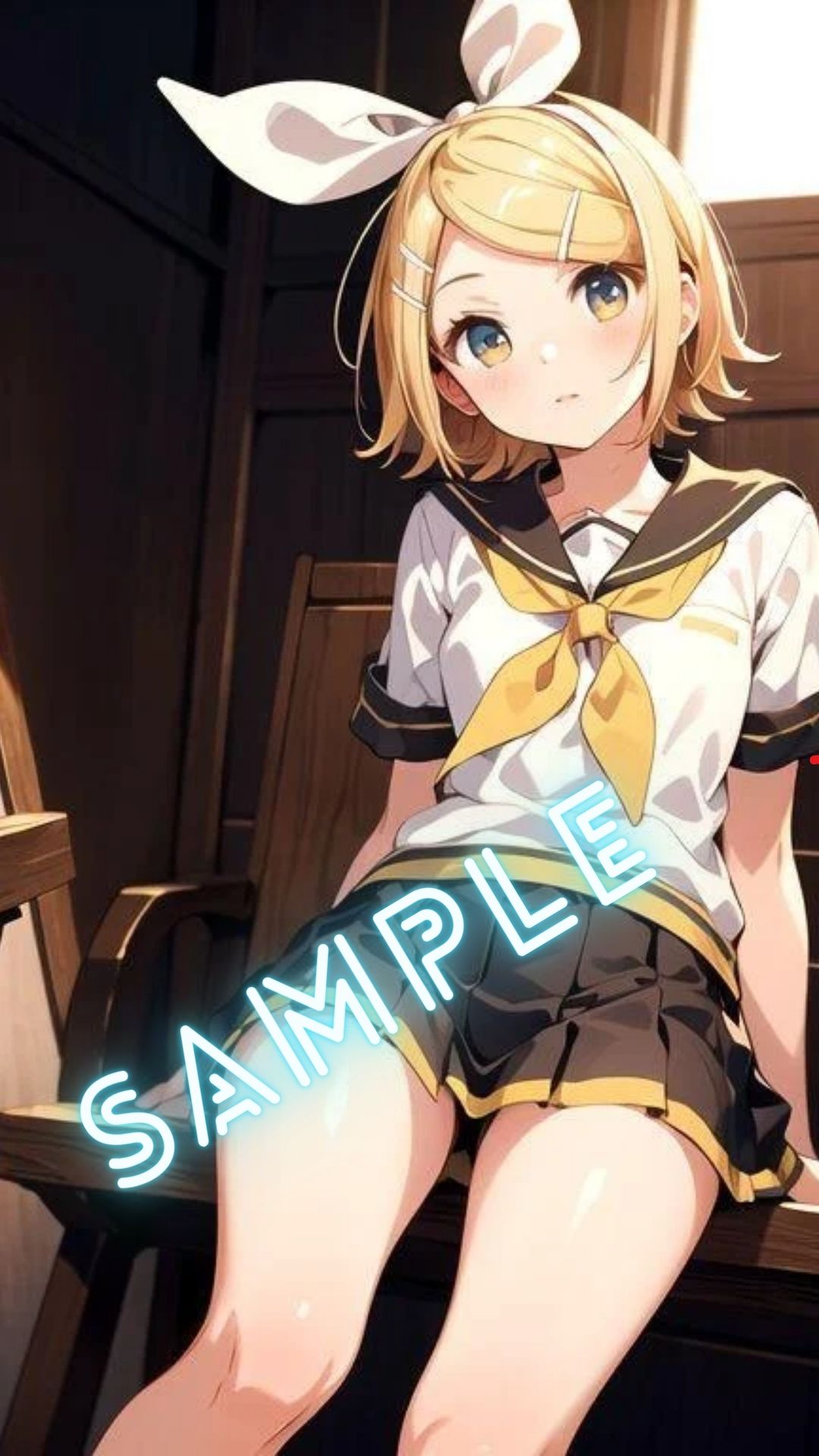 サンプル画像1:VOC◯LOID 鏡◯リン風 画像集(パンティー旅情) [d_387632]