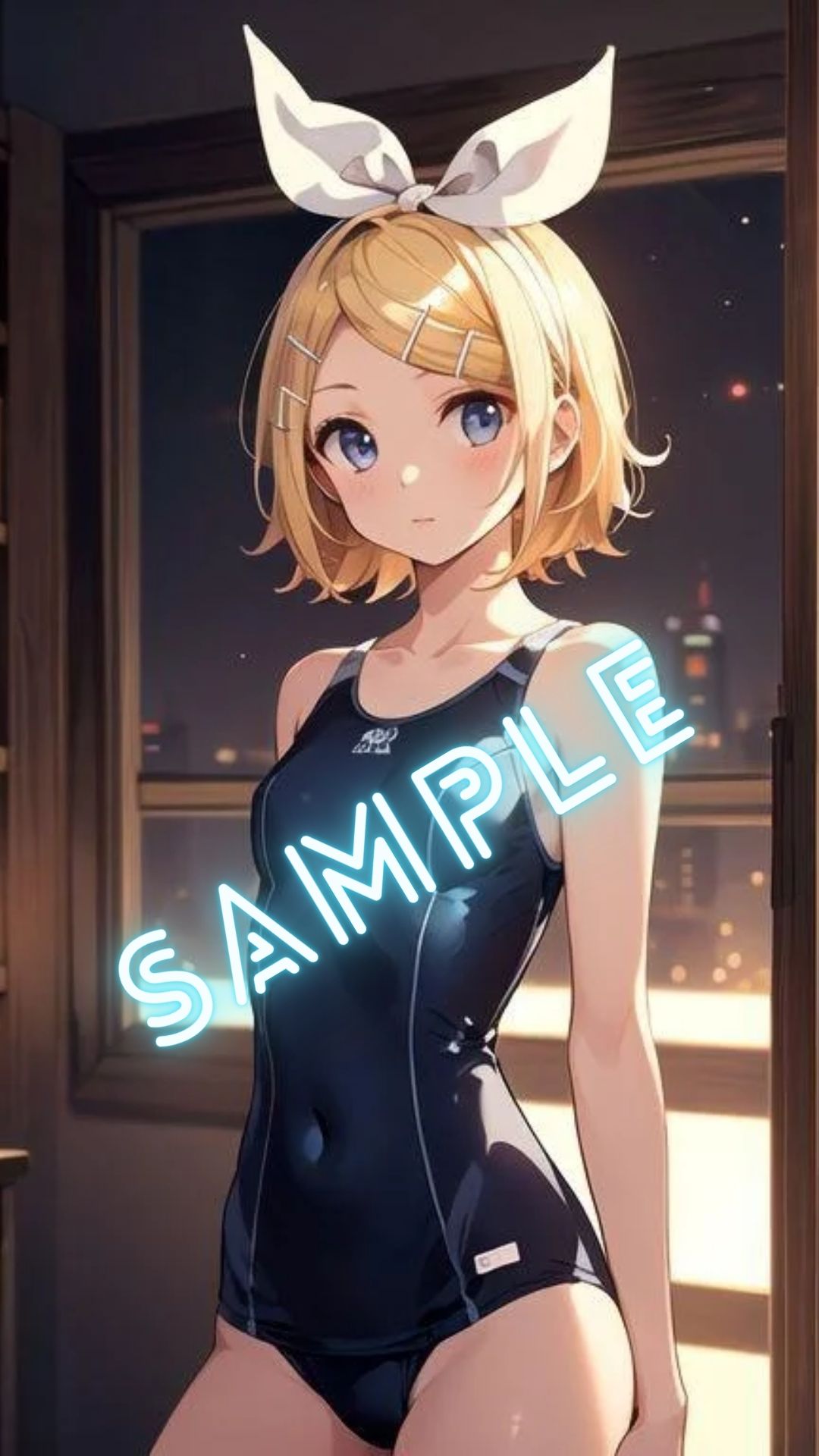 サンプル画像2:VOC◯LOID 鏡◯リン風 画像集(パンティー旅情) [d_387632]