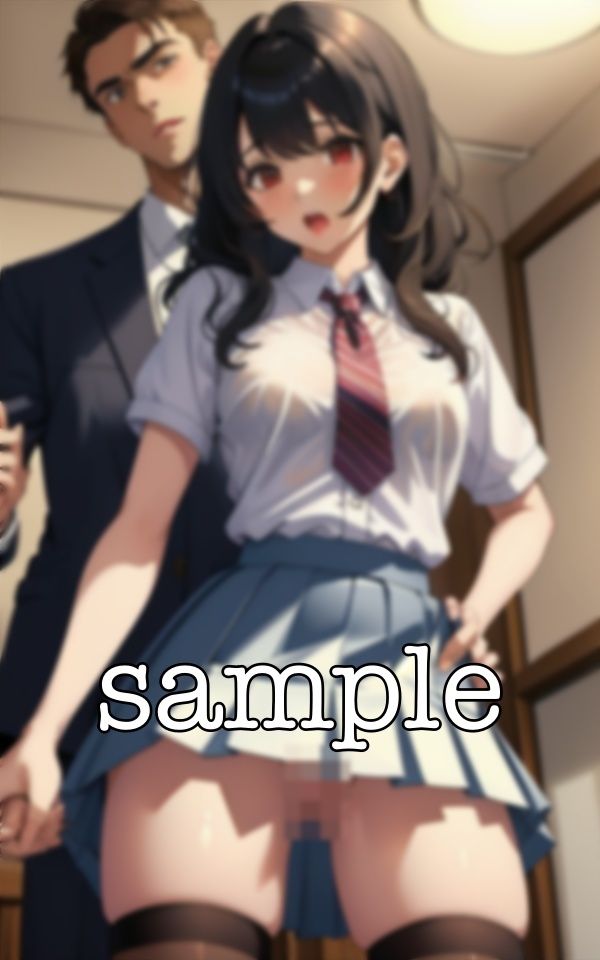 サンプル画像4:ハプバー特集！まさかの制服JKがやってきてサラリーマンに犯●れる特別スペシャル！(高級美女クラブ) [d_387634]