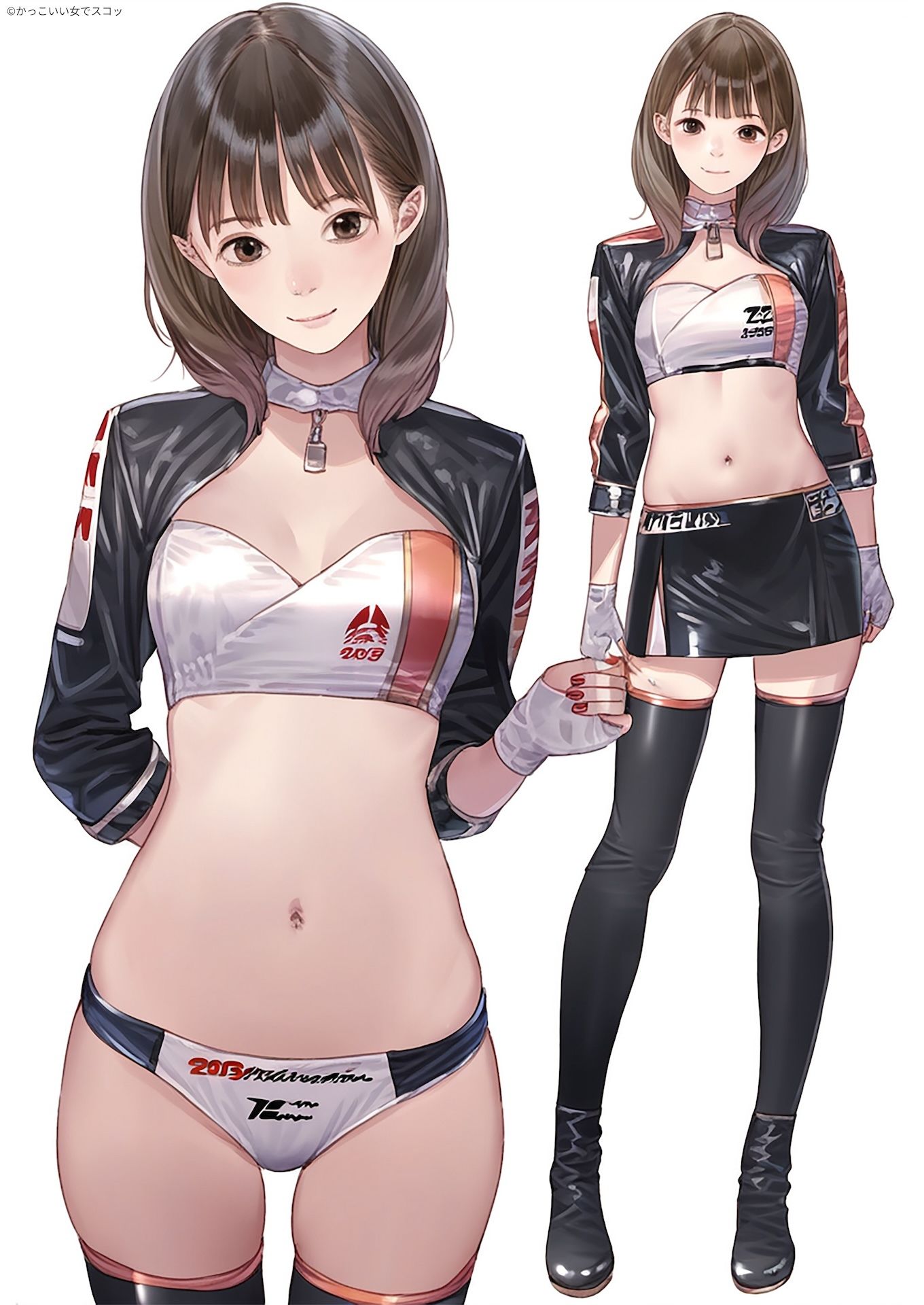 サンプル画像2:レースクイーンの後ろ姿(かっこいい女でスコ) [d_387690]