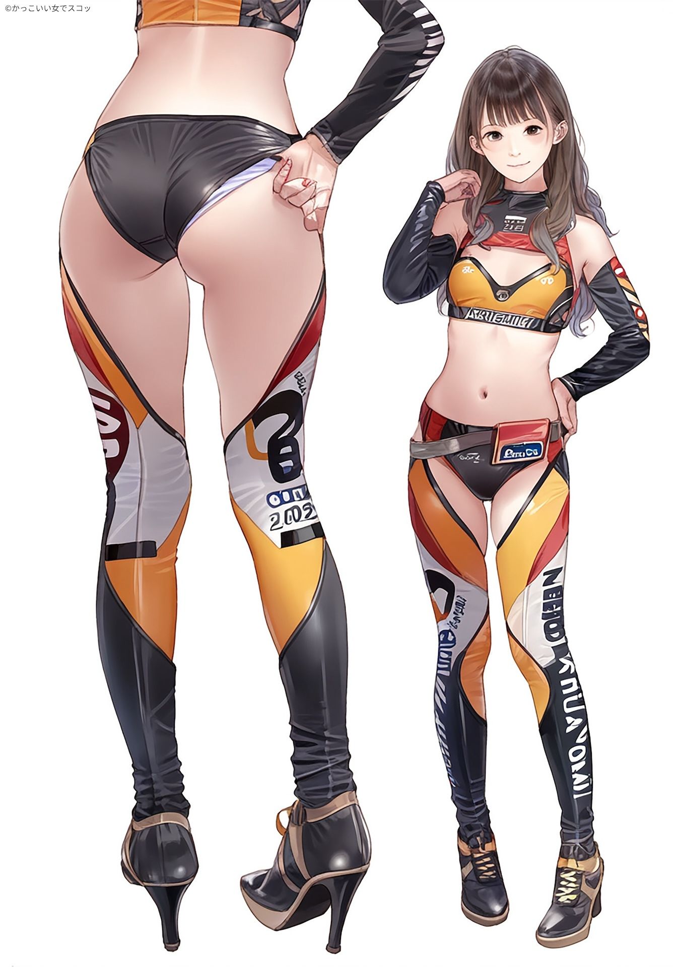 サンプル画像3:レースクイーンの後ろ姿(かっこいい女でスコ) [d_387690]