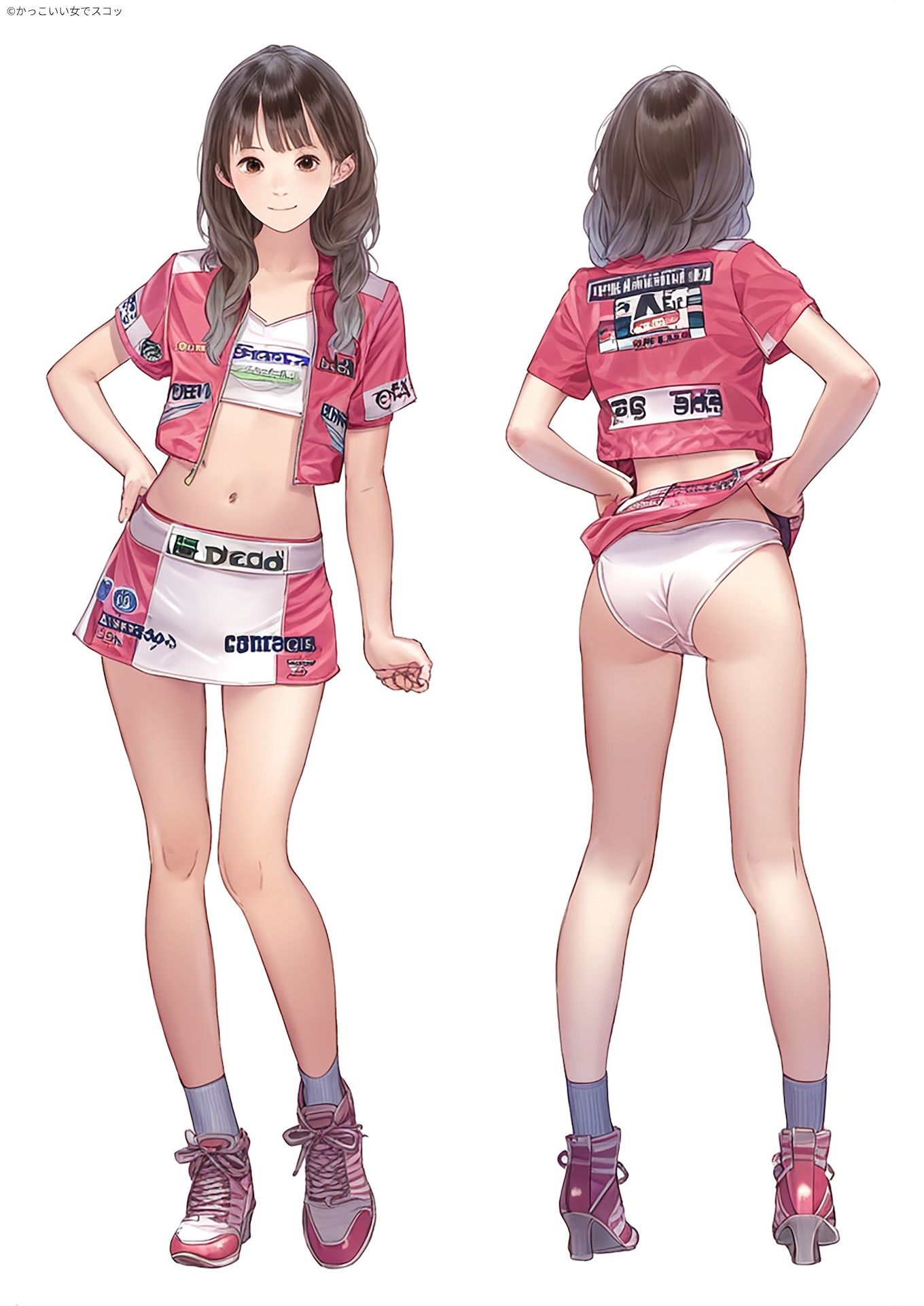 レースクイーンの後ろ姿のサンプル画像 6