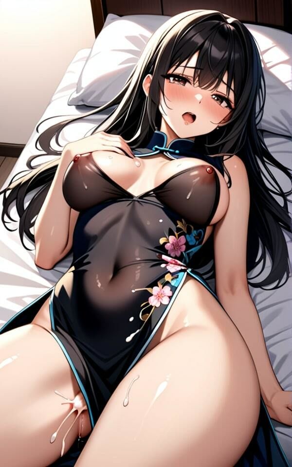 サンプル画像4:美女のエロいチャイナドレス！(ふわふわピンク) [d_387701]