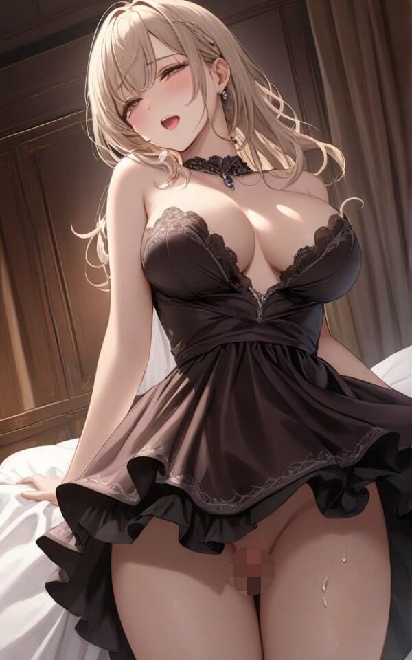 サンプル画像2:妖艶な美女のセクシードレス ノーブラのドレス姿はどうかな？(青春の淡い光) [d_387714]