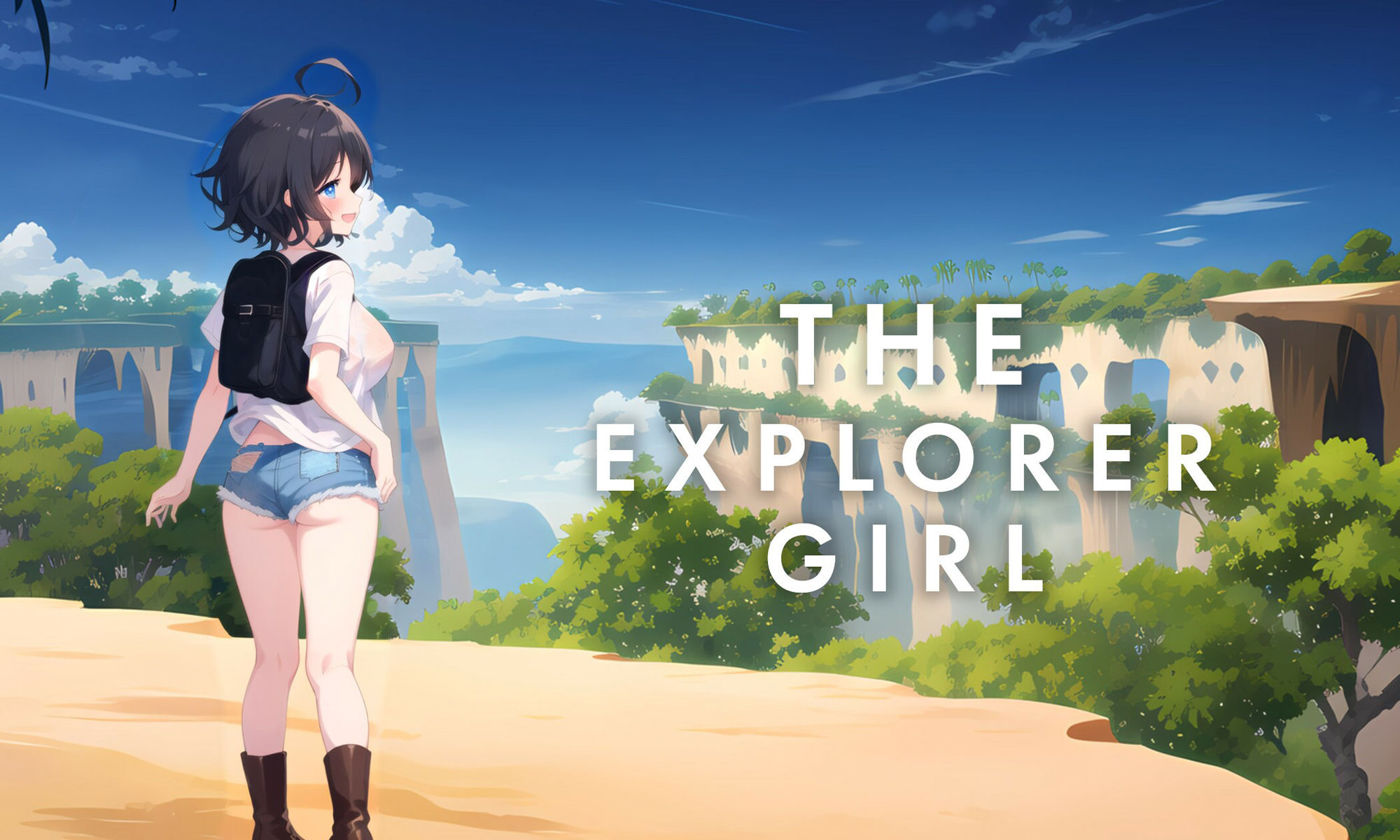 サンプル画像1:まだ見ぬ景色を求めて 〜冒険する少女〜(PeachPoint) [d_387770]