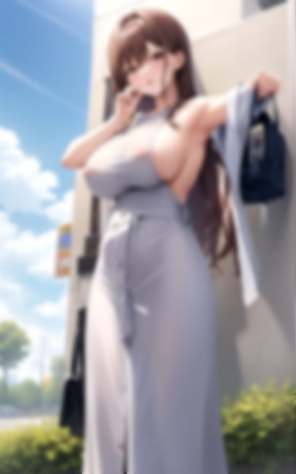 サンプル画像3:街中露出淫乱女子大生の撮影記録(最高のAI美女出版) [d_387807]