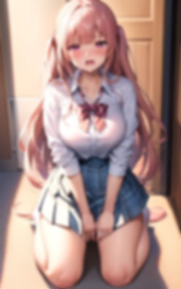 サンプル画像1:登校前に発情しちゃった淫乱ピンク女学生(AIらぶSHOW) [d_387809]