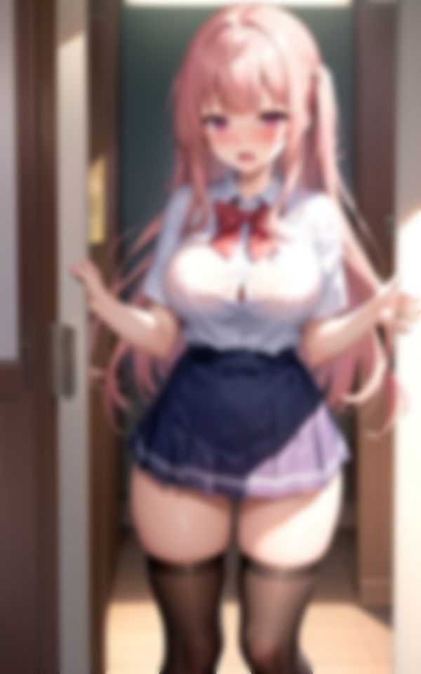 サンプル画像3:登校前に発情しちゃった淫乱ピンク女学生(AIらぶSHOW) [d_387809]