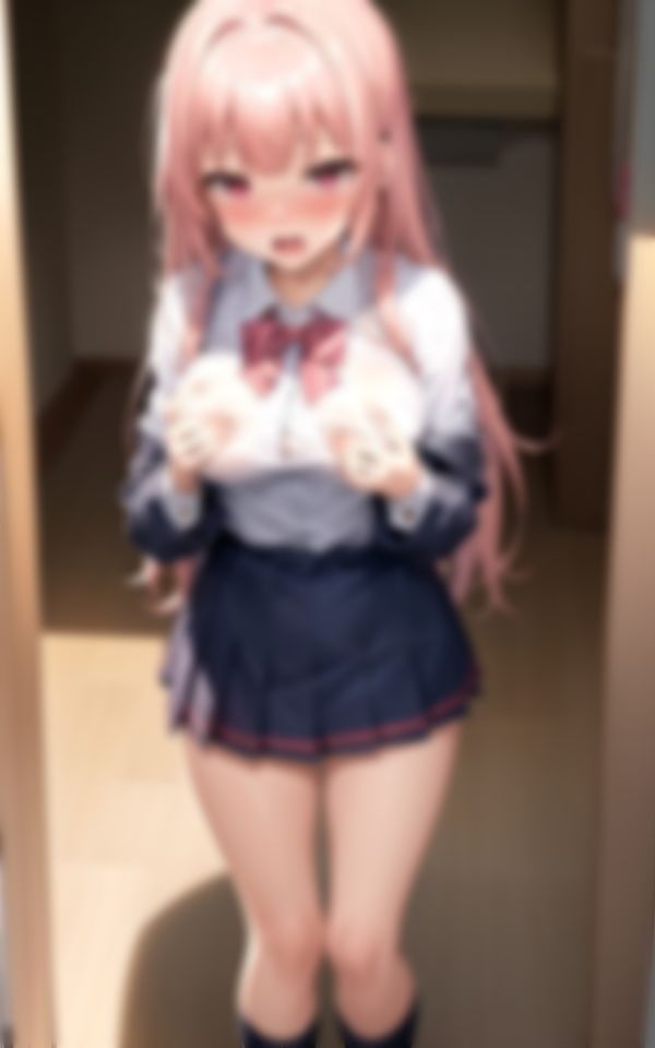 サンプル画像1:恥ずかしがり屋の女学生登校前のHなハプニング集(AIトゥナイト) [d_387811]