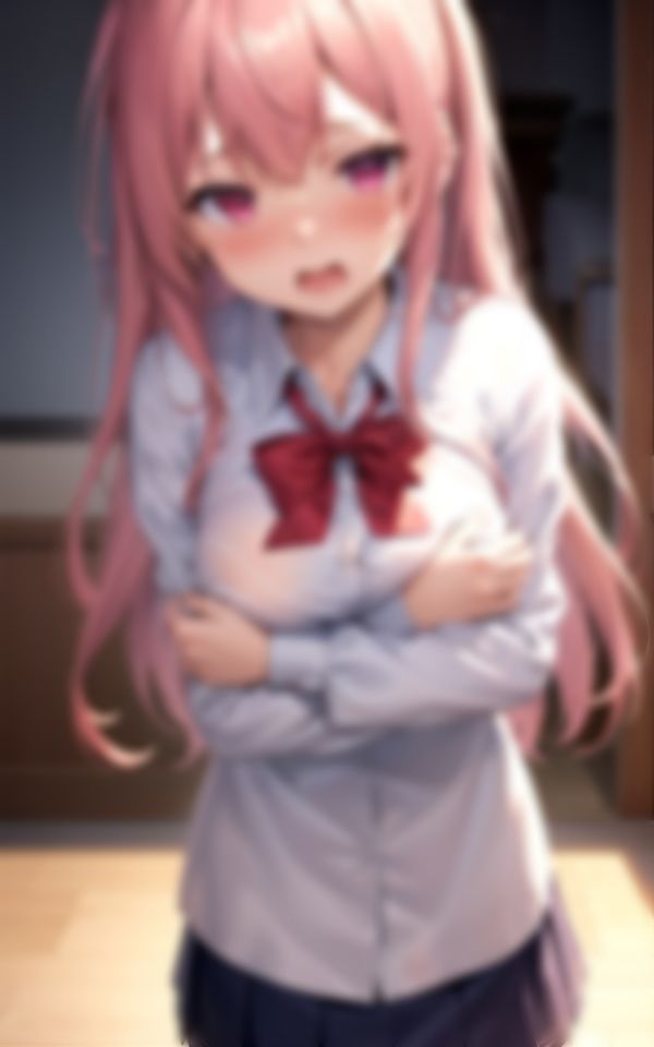 サンプル画像2:恥ずかしがり屋の女学生登校前のHなハプニング集(AIトゥナイト) [d_387811]