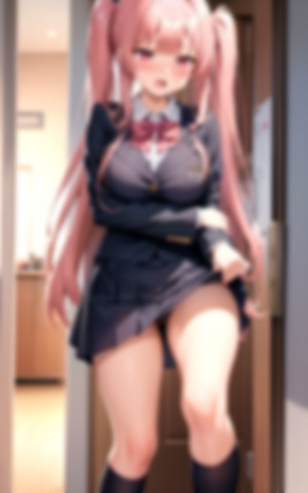 サンプル画像3:恥ずかしがり屋の女学生登校前のHなハプニング集(AIトゥナイト) [d_387811]