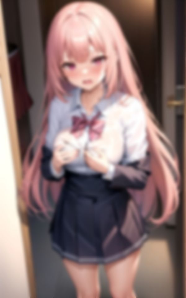 サンプル画像5:恥ずかしがり屋の女学生登校前のHなハプニング集(AIトゥナイト) [d_387811]