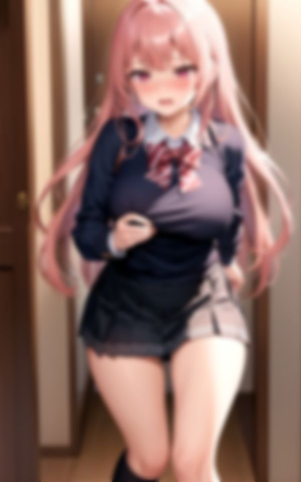 サンプル画像6:恥ずかしがり屋の女学生登校前のHなハプニング集(AIトゥナイト) [d_387811]