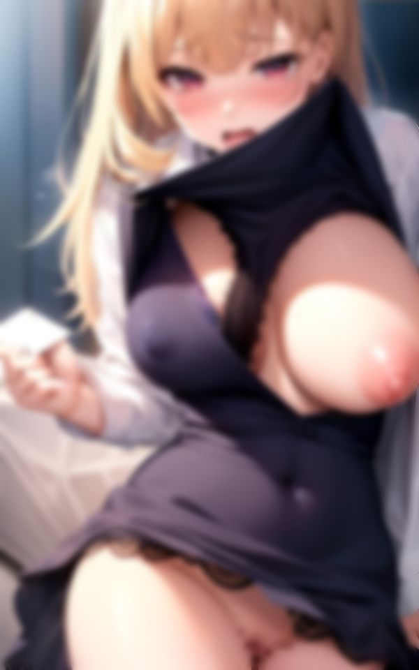 サンプル画像5:発情しちゃった巨乳淫乱女学生 〜ピンクの乳首が突起して〜(おやすみバニー) [d_387812]