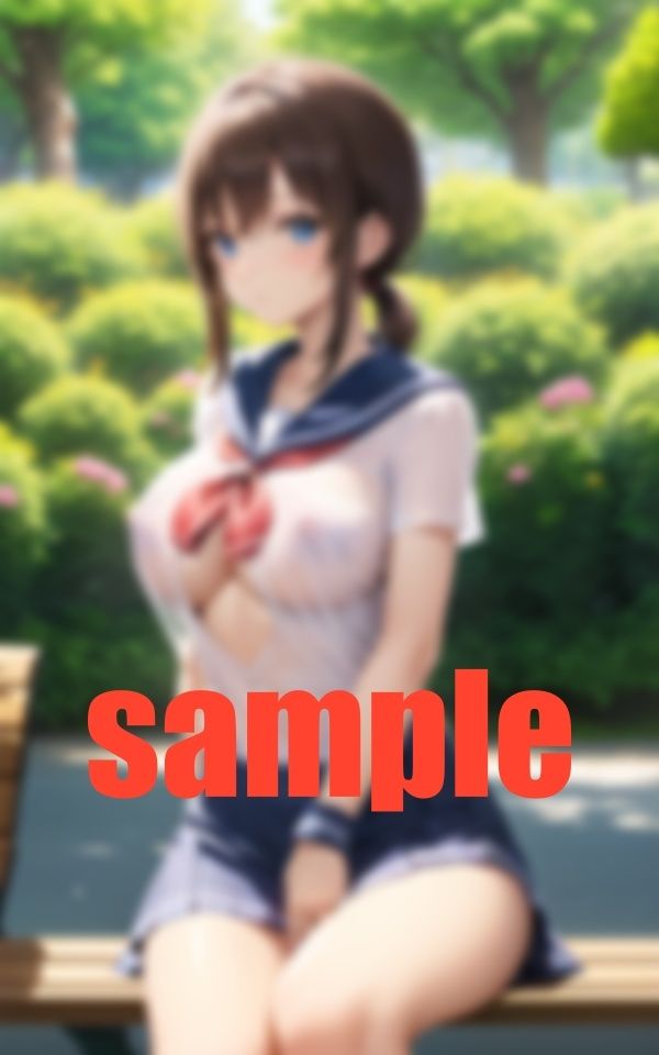 サンプル画像2:介抱！公園のベンチで うとうと女子(can) [d_387839]