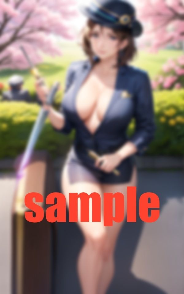 サンプル画像4:禁断の警ぱい触っても逮捕されない(富裕浮遊) [d_387853]