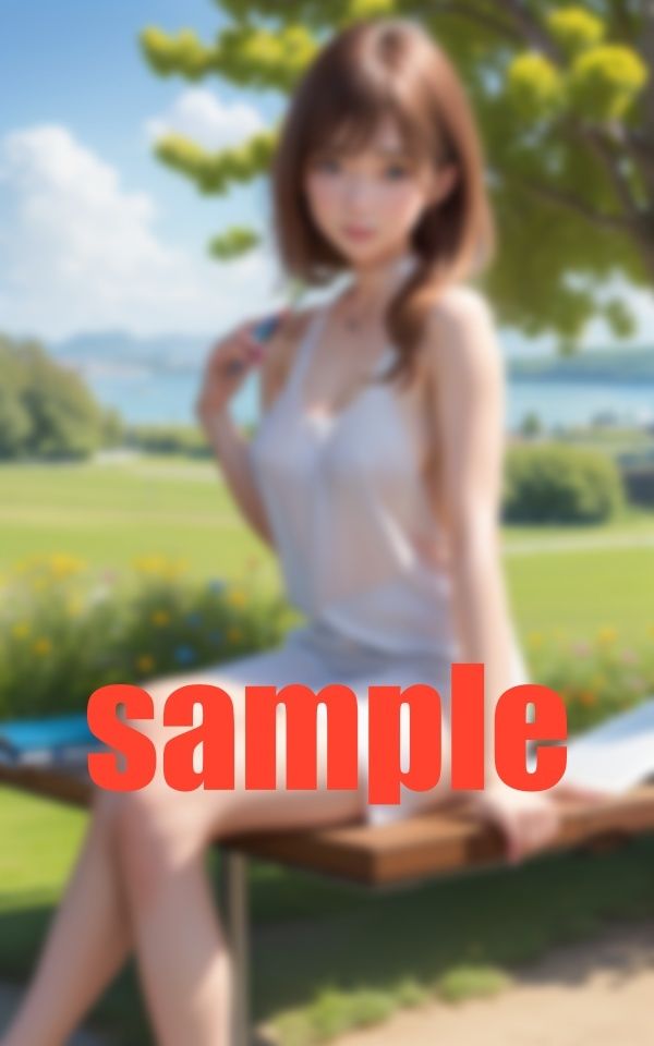 サンプル画像4:ガチ？！絵描きお姉さんの前を散歩中に現役に戻った爺(An17) [d_387881]