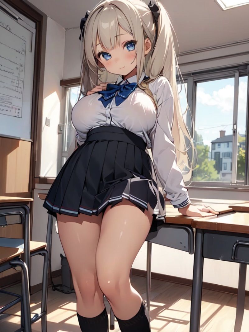 サンプル画像4:グラビアアイドルは同級生 「他の子のグラビアでぼっきしたの知ってるんだからね」(nes_aiart) [d_387945]