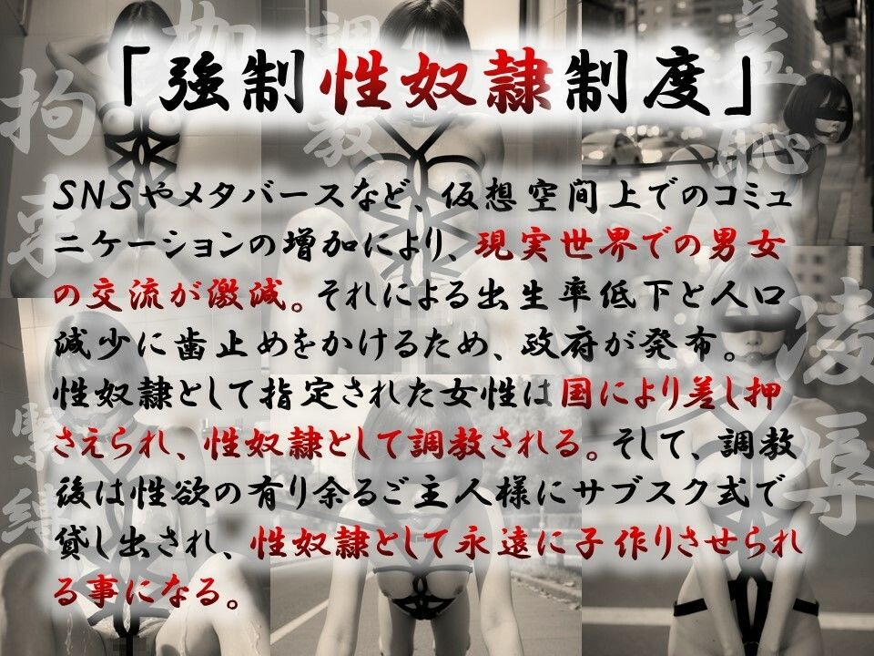 サンプル画像1:強●性奴●制度〜前編〜(鬼畜AI) [d_387980]