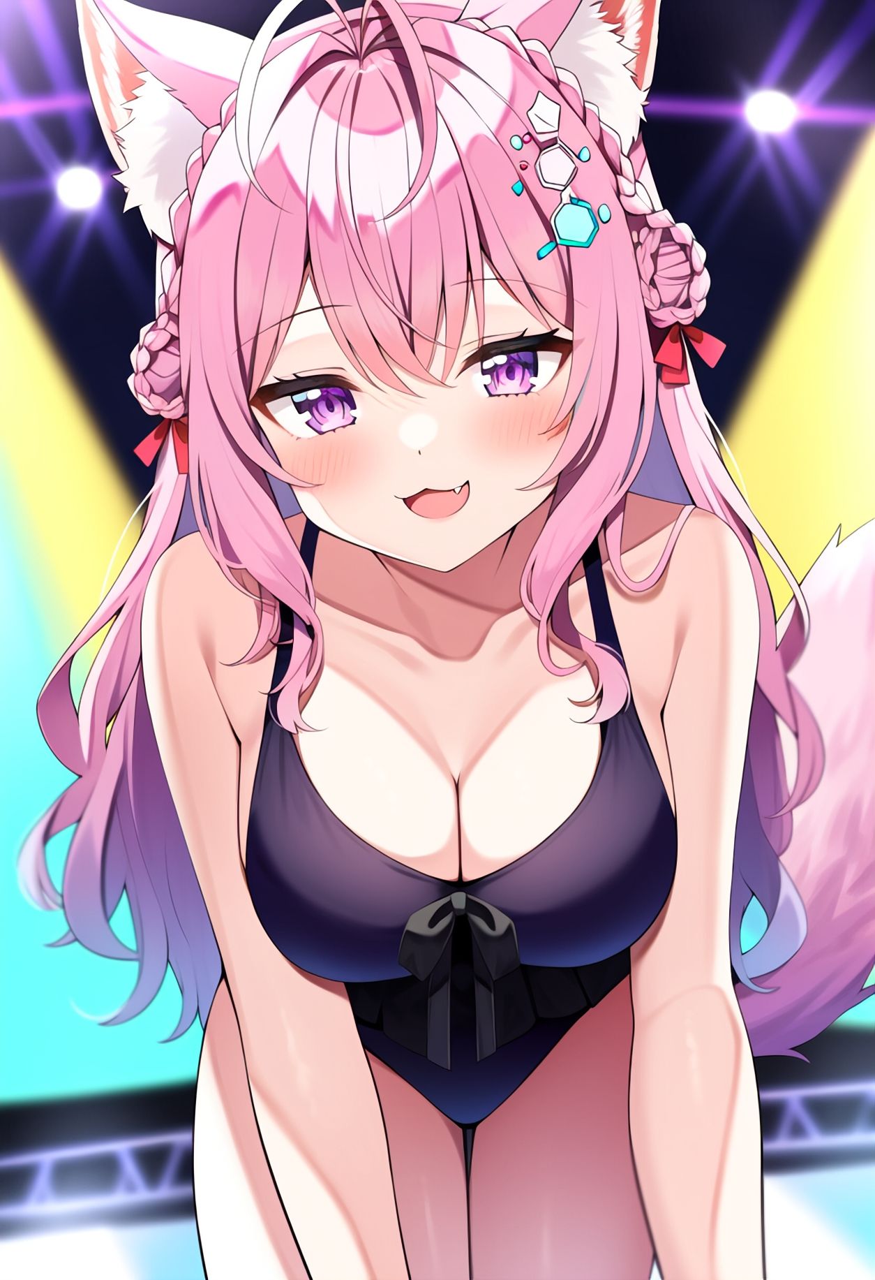 サンプル画像3:【買い切り版】バーチャル衣装故障で羞恥こんこよ（English translation included）(しそぱろ@SISO_r18) [d_387984]