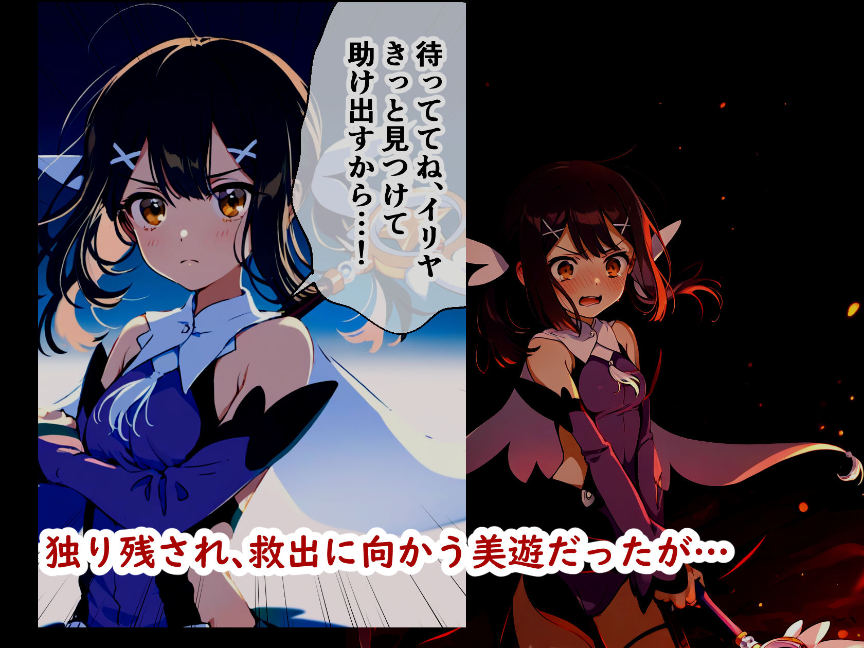 サンプル画像2:魔法少女の敗北 〜イリヤと美遊が快楽を知り、異世界で魔物の子種を受精するまで〜(アニメガールズGo) [d_388039]