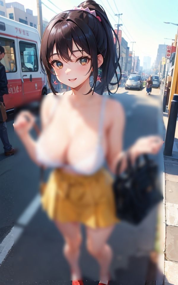 サンプル画像4:都会の大胆下着散歩(淫乱戦士) [d_388078]