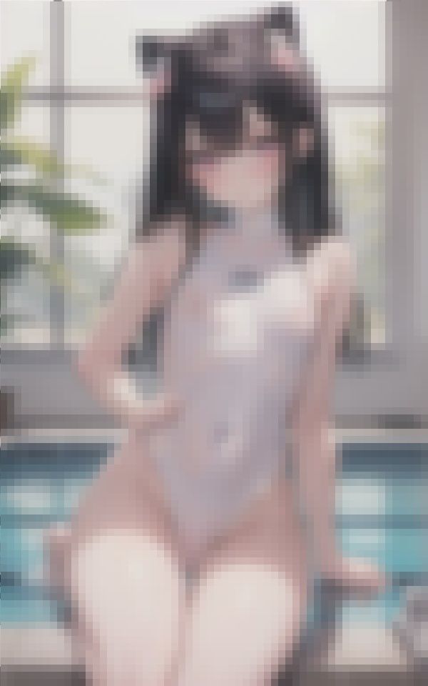 サンプル画像2:市民プールにいた透け透け競泳水着の美女たち パート3(てんぱい) [d_388091]