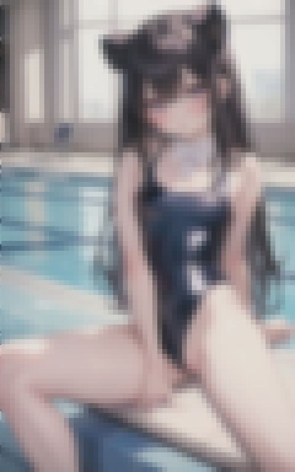 サンプル画像5:市民プールにいた透け透け競泳水着の美女たち パート3(てんぱい) [d_388091]