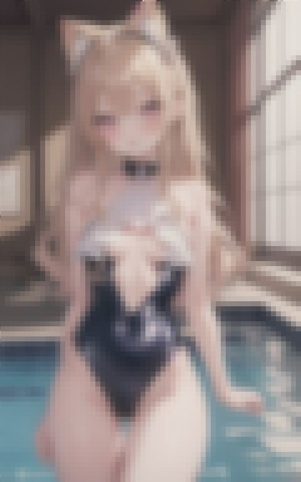 サンプル画像4:市民プールにいた透け透け競泳水着の美女たち パート4(妄想ギガマックス) [d_388093]